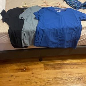 3 Grey’s anatomy edge XL scrub tops